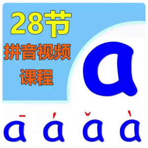 小学汉语拼音视频教学习拼读训练声母韵母教程儿童基础启蒙师资料