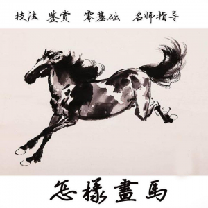 怎么画马视频教程教学自学画马技巧全套零基础入门到提高名水墨画