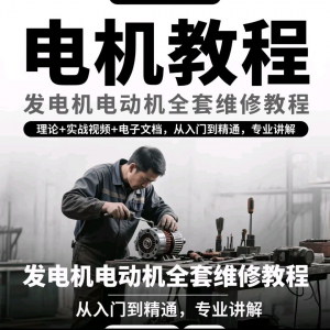 电机教程视频发电机电动机结构原理维修技术小学素材布线图教程